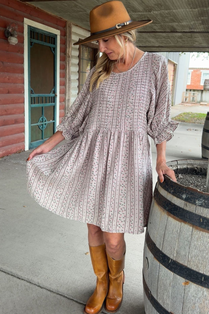 Dusty Lilac Cotton Dress