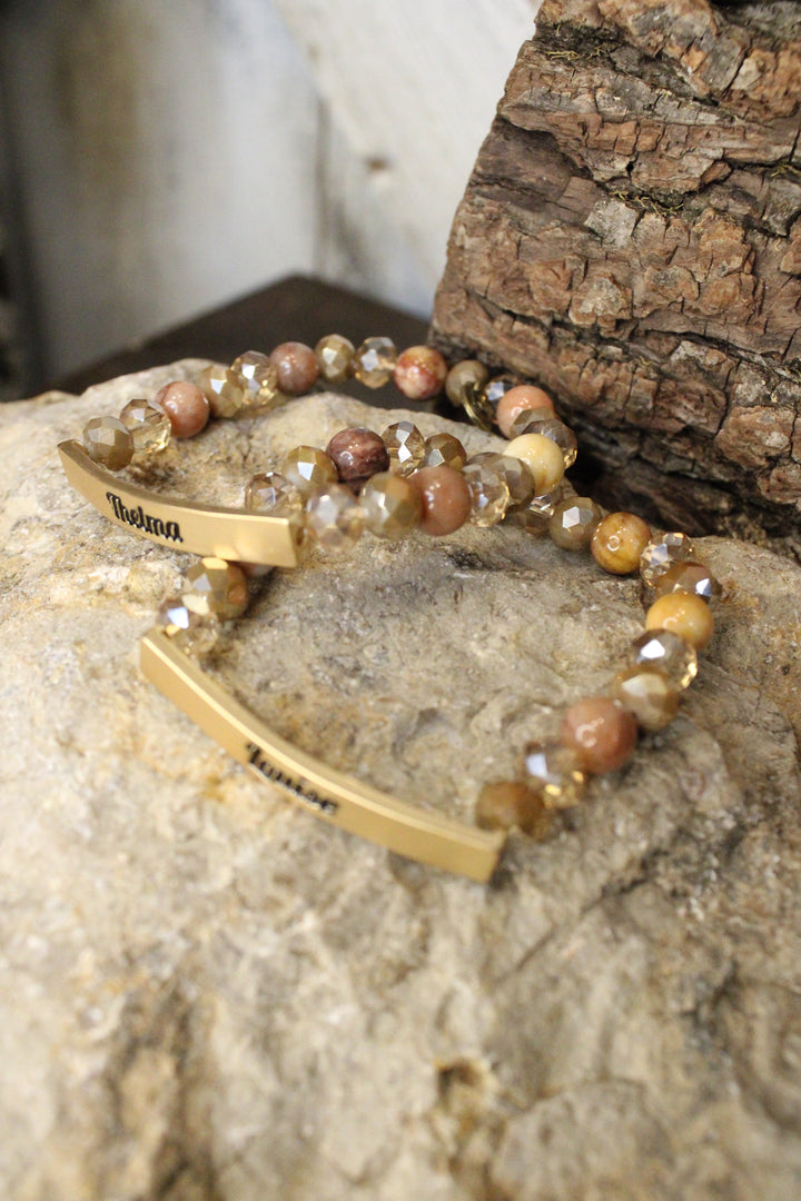 Thelma And Louise Gold Bracelet Set