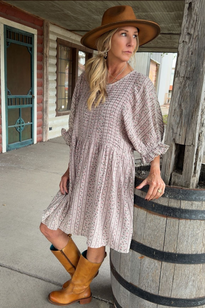 Dusty Lilac Cotton Dress