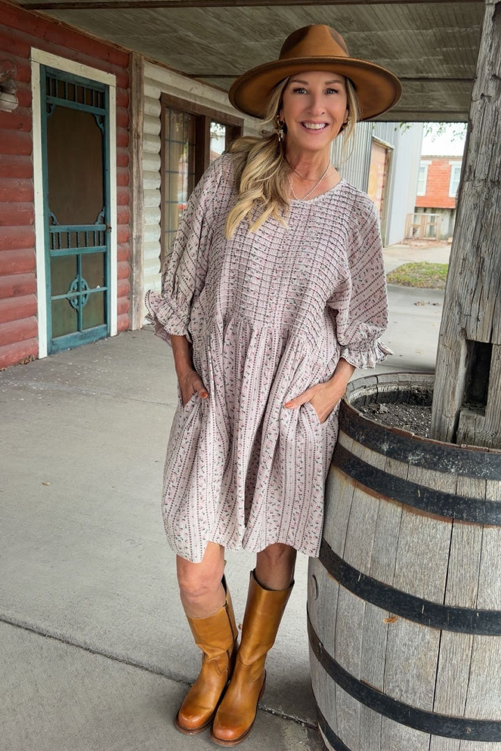 Dusty Lilac Cotton Dress