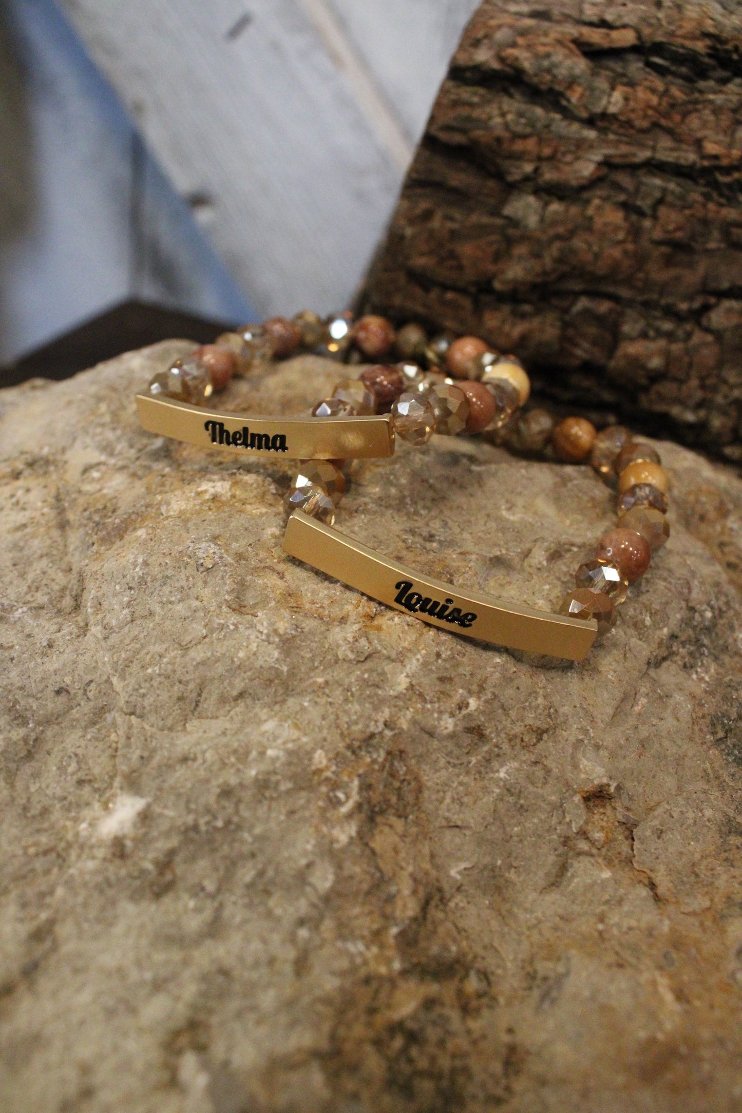 Thelma And Louise Gold Bracelet Set