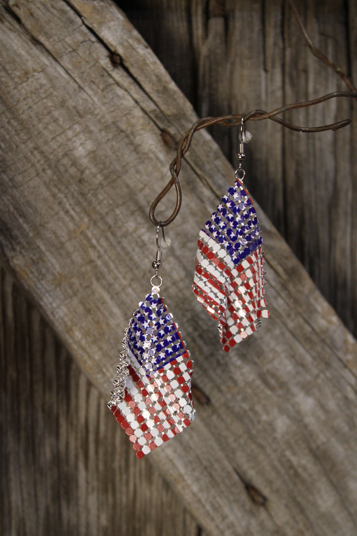 American Heritage Mesh Chain Earrings