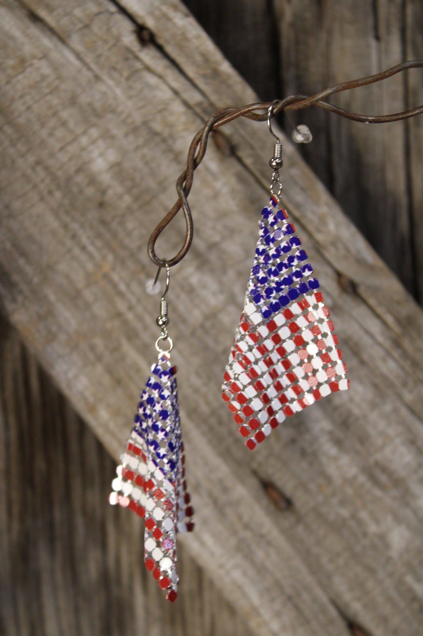 American Heritage Mesh Chain Earrings