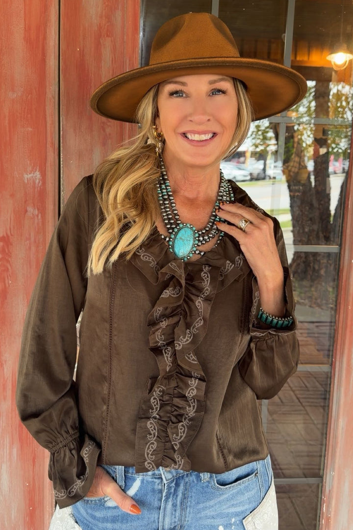 Rodeo Ready Ruffle Blouse