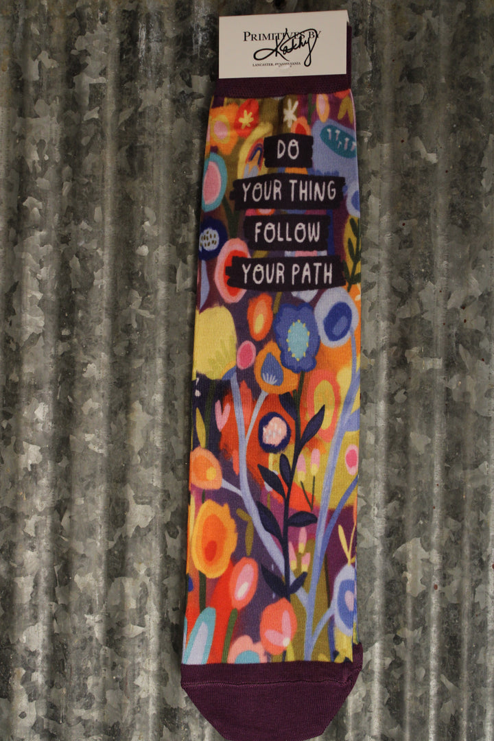 Do Your Thing Follow Your Path Socks