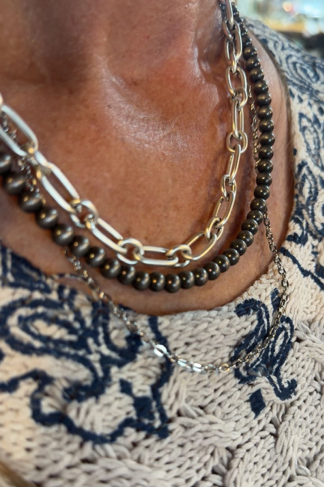 Silver Ridge Layered Necklace