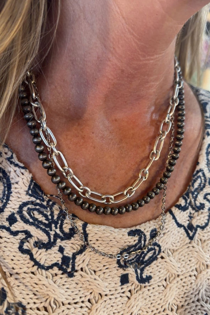Silver Ridge Layered Necklace