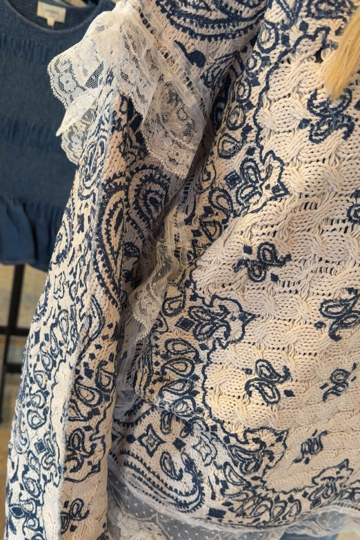 Prairie Paisley Knit Sweater