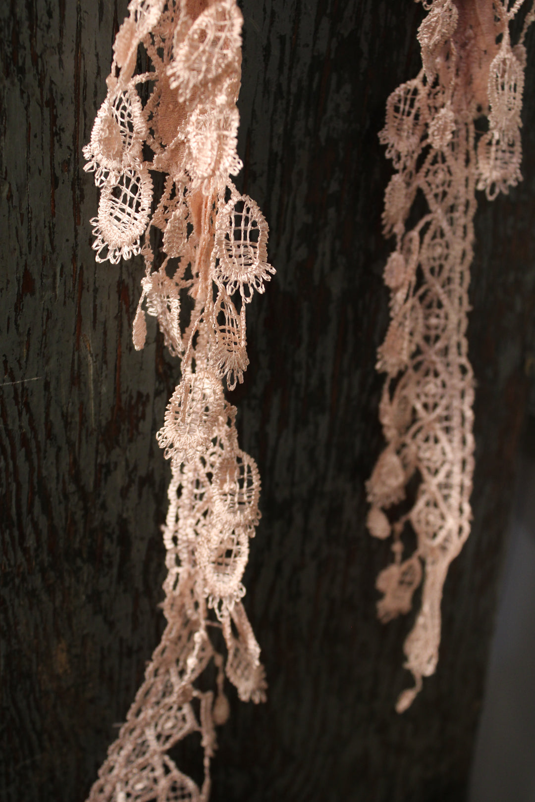 Misty Rose Dotted Scarf