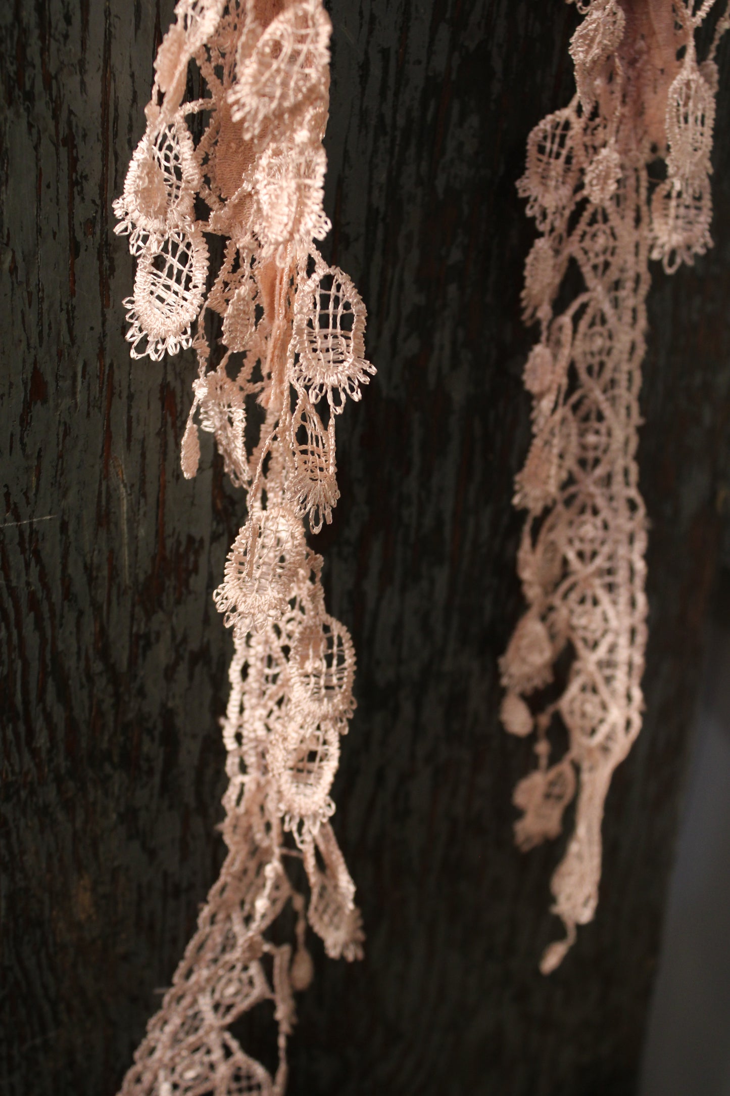 Misty Rose Dotted Scarf
