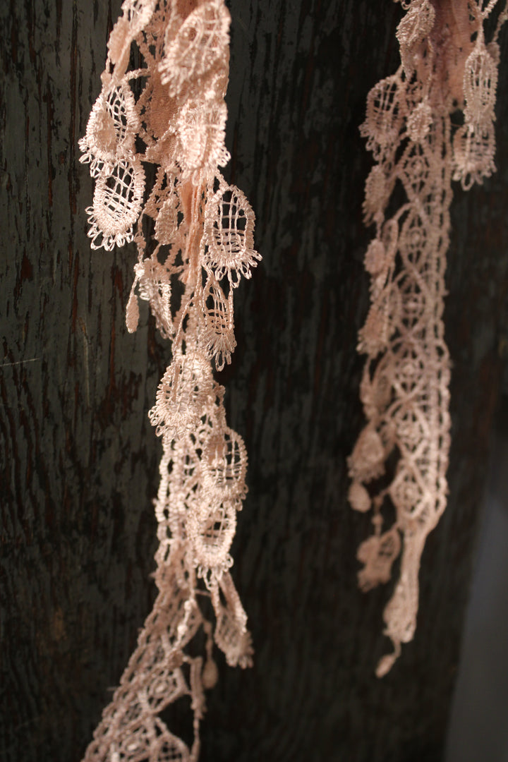 Misty Rose Dotted Scarf