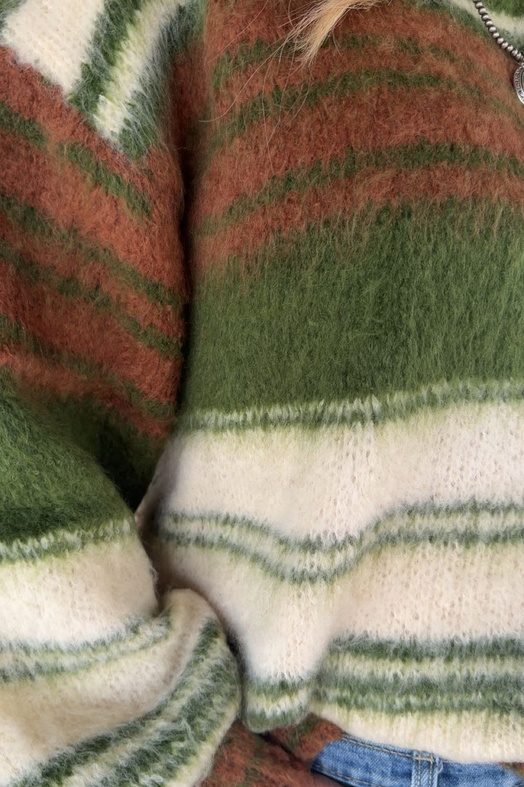 Chestnut &amp; Pine Striped Sweater