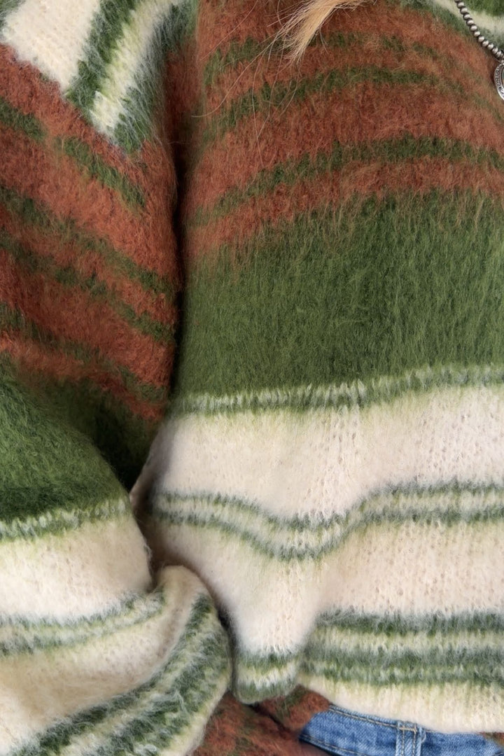 Chestnut &amp; Pine Striped Sweater