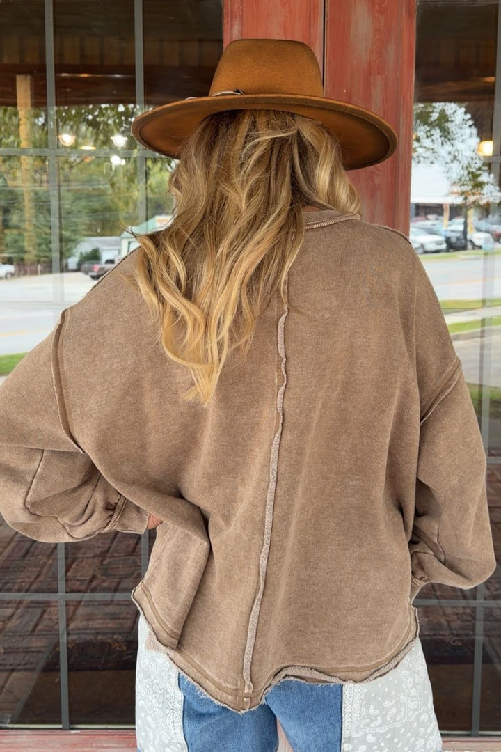 Margot Mocha Sweatshirt