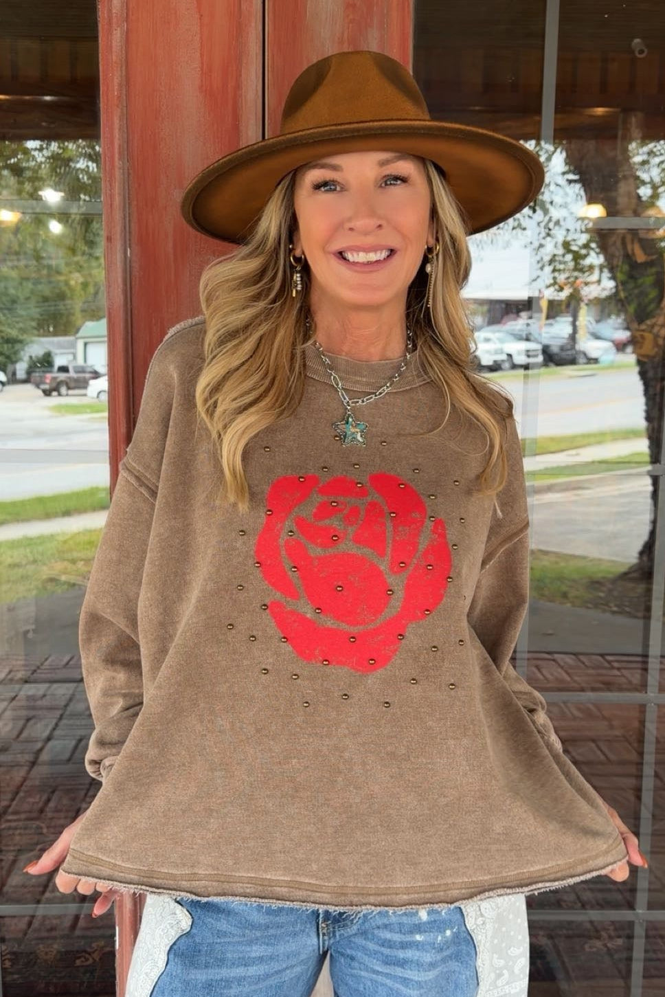 Margot Mocha Sweatshirt