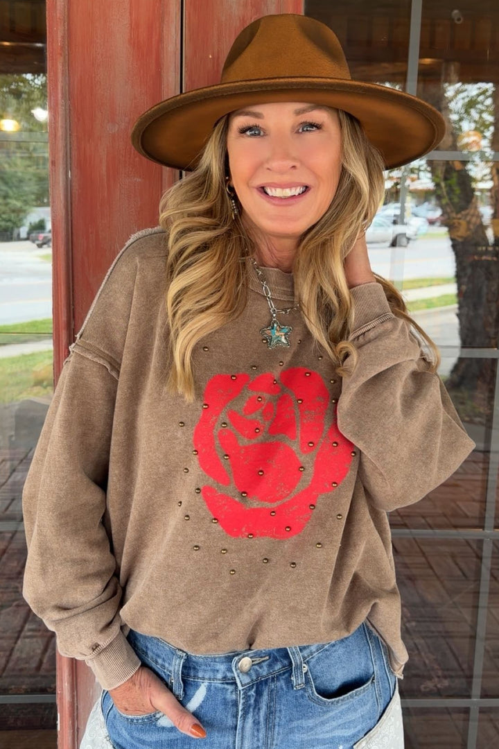 Margot Mocha Sweatshirt