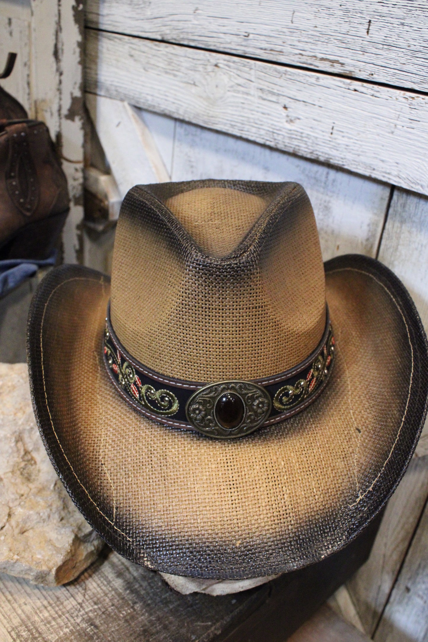 Western Wildflower Embroidered Hat
