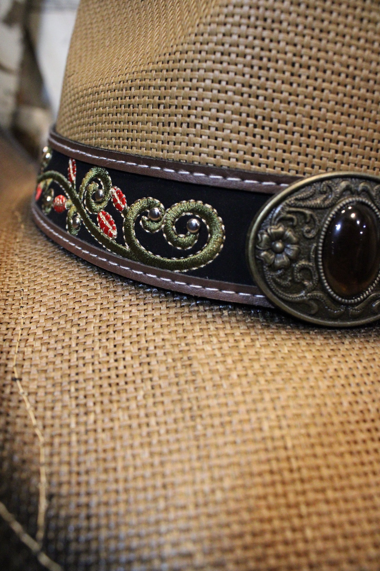Western Wildflower Embroidered Hat