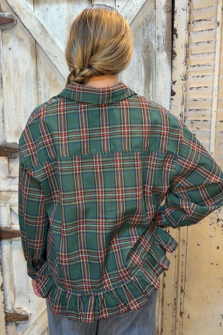 Vintage Forest Tartan Top