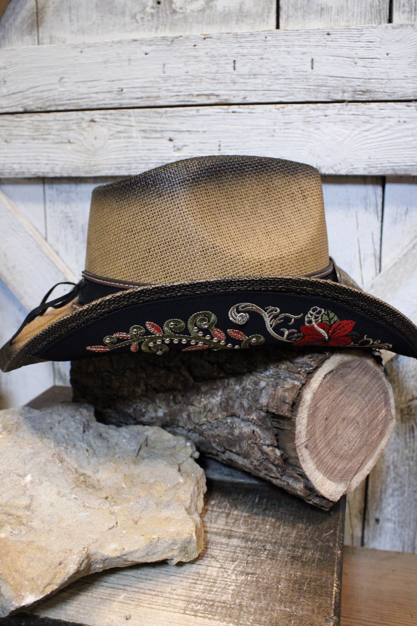 Western Wildflower Embroidered Hat