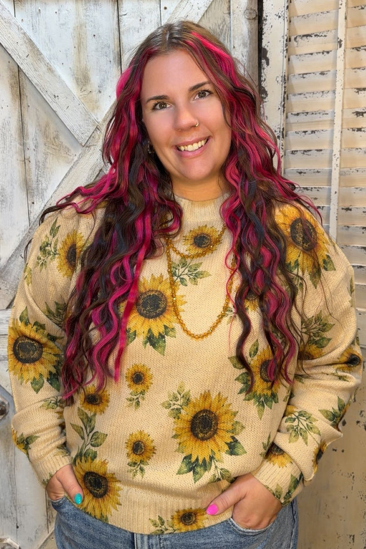 Golden Bloom Sweater