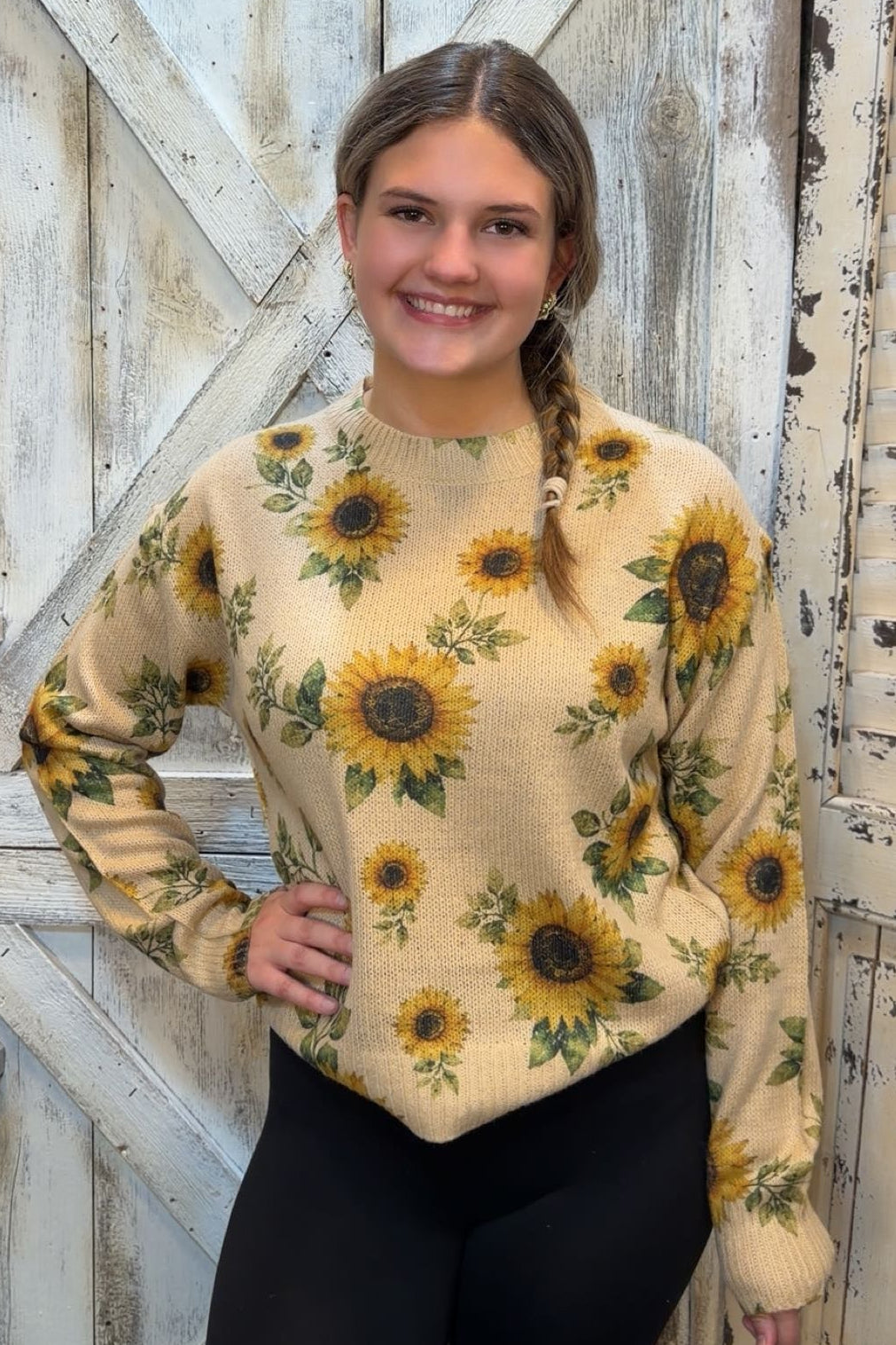 Golden Bloom Sweater