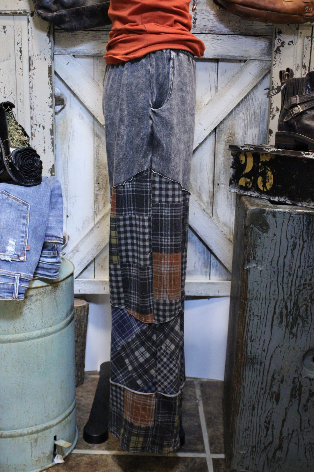 Ash And Plaid Pants