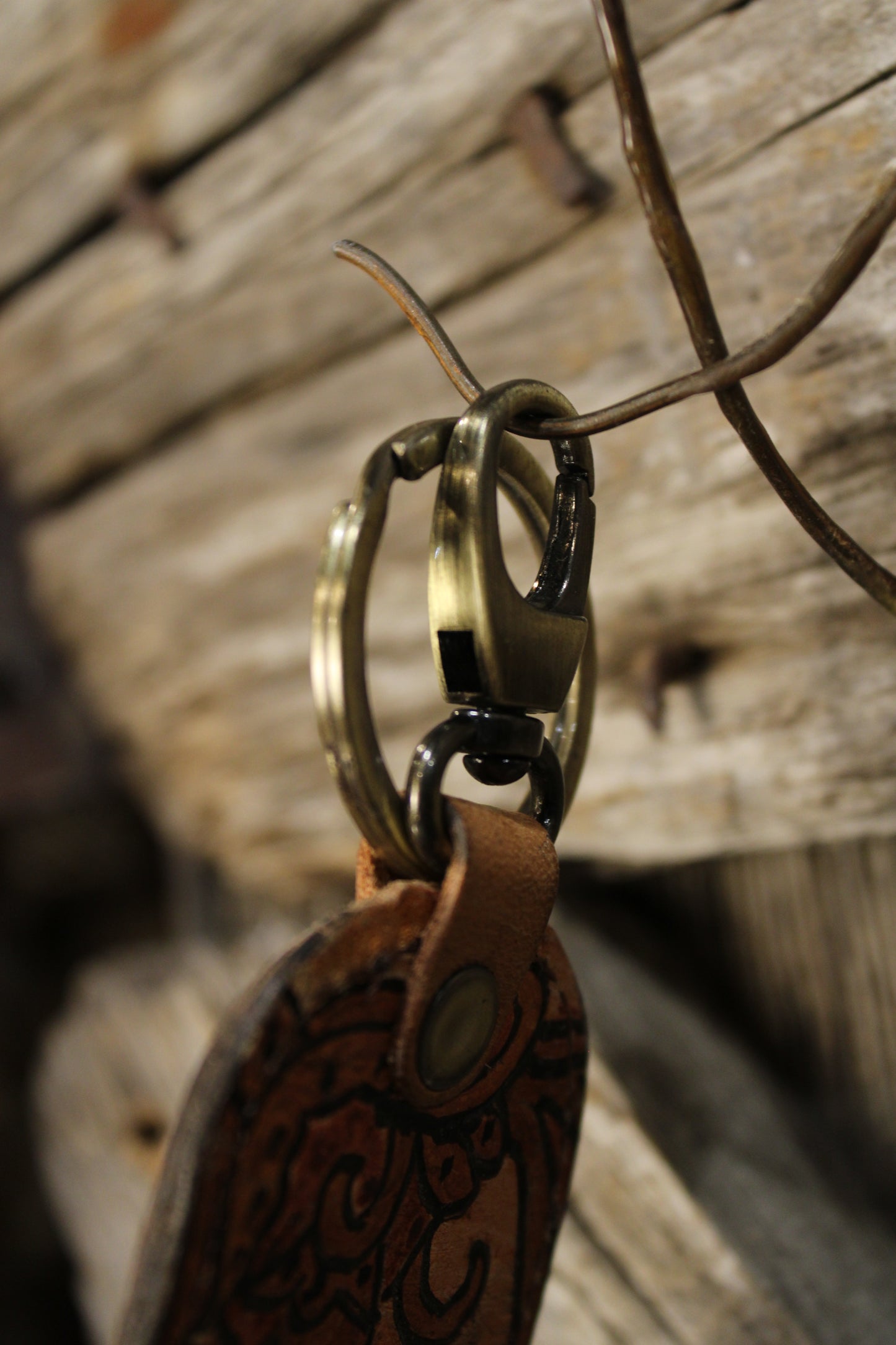 Prairie Spirit Hand Painted Hand Carved Keychain