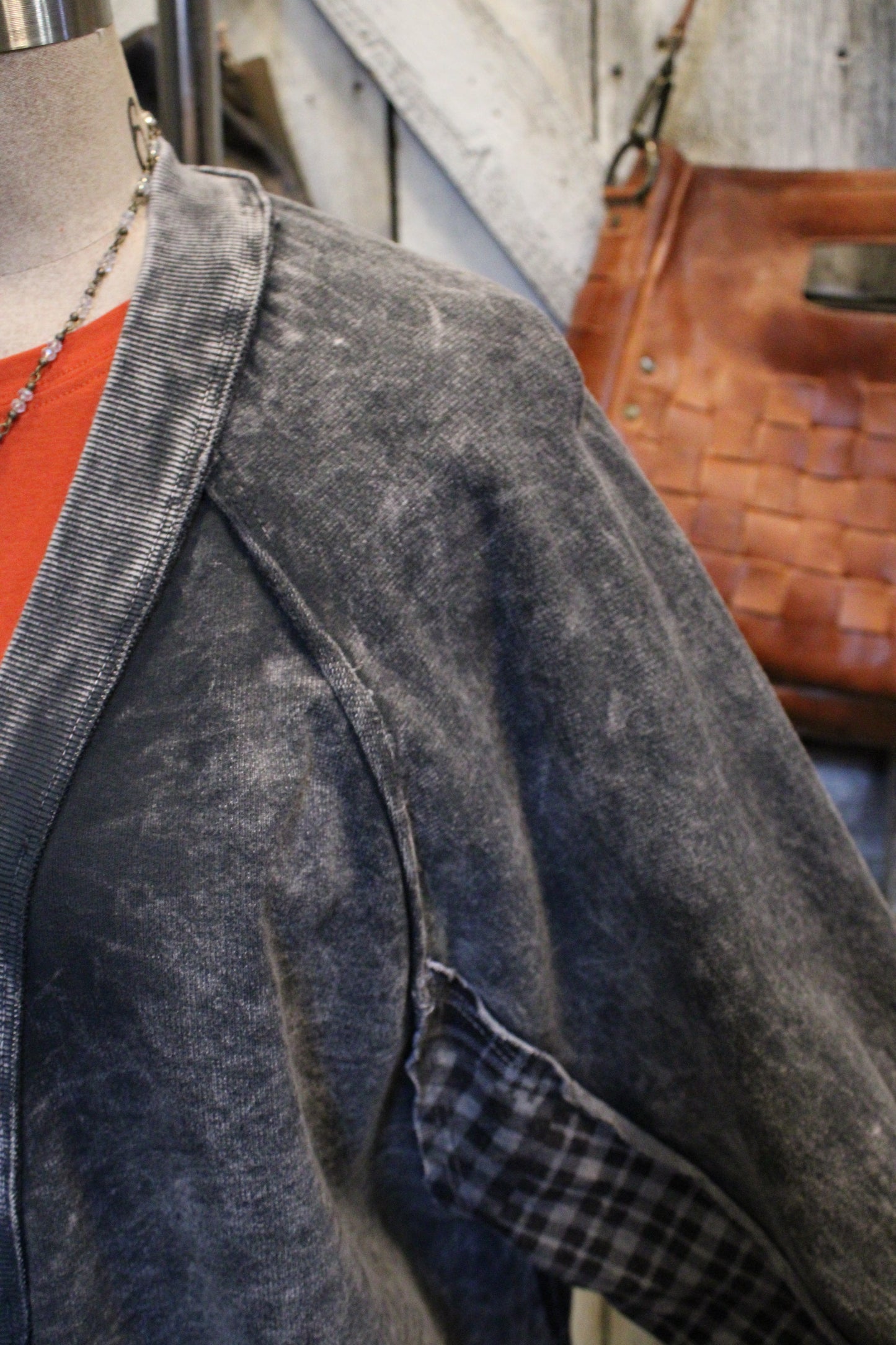 Ash And Plaid Cardigan