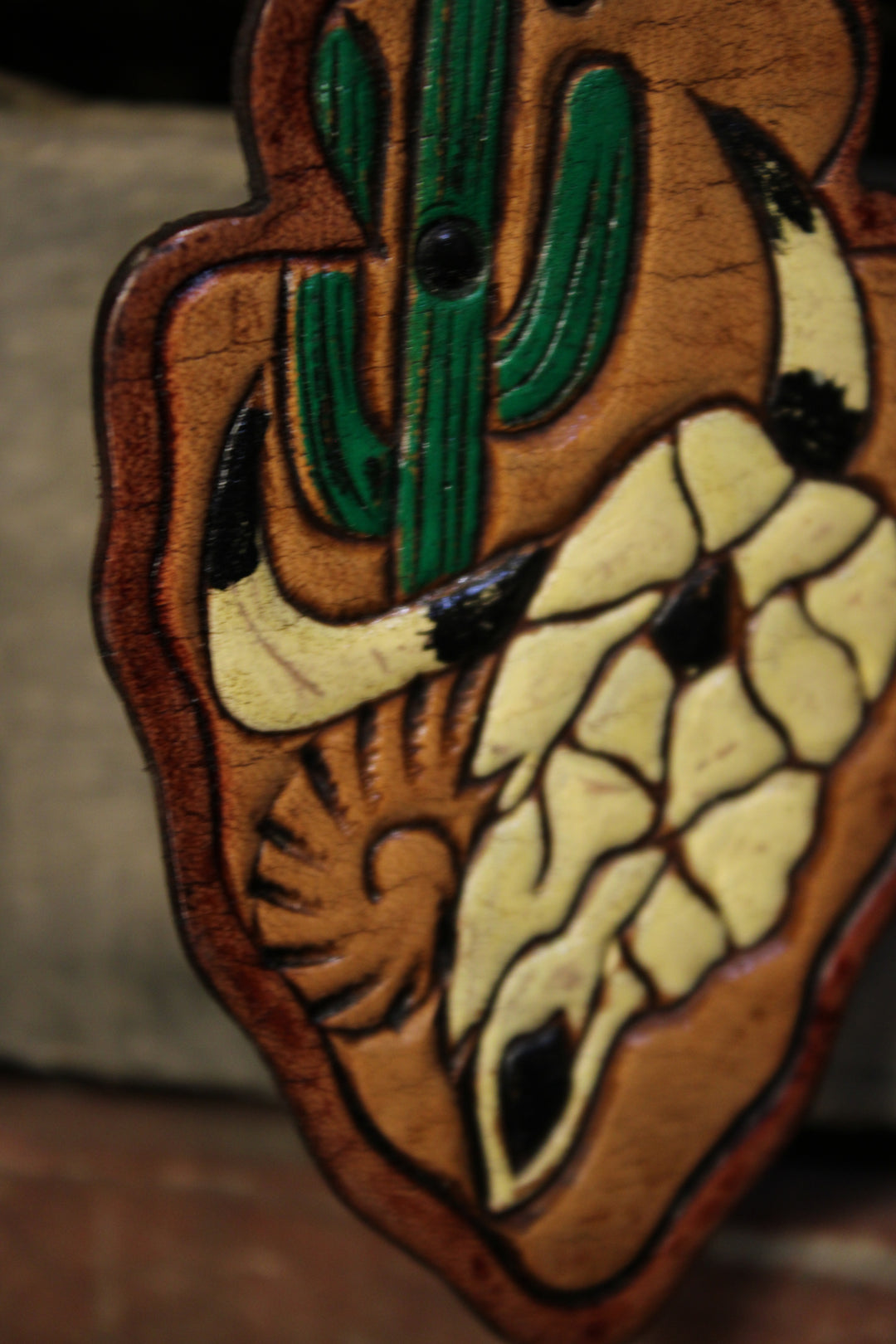 Wild West Leather Keychain