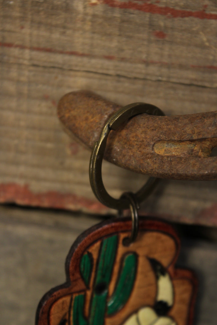 Wild West Leather Keychain