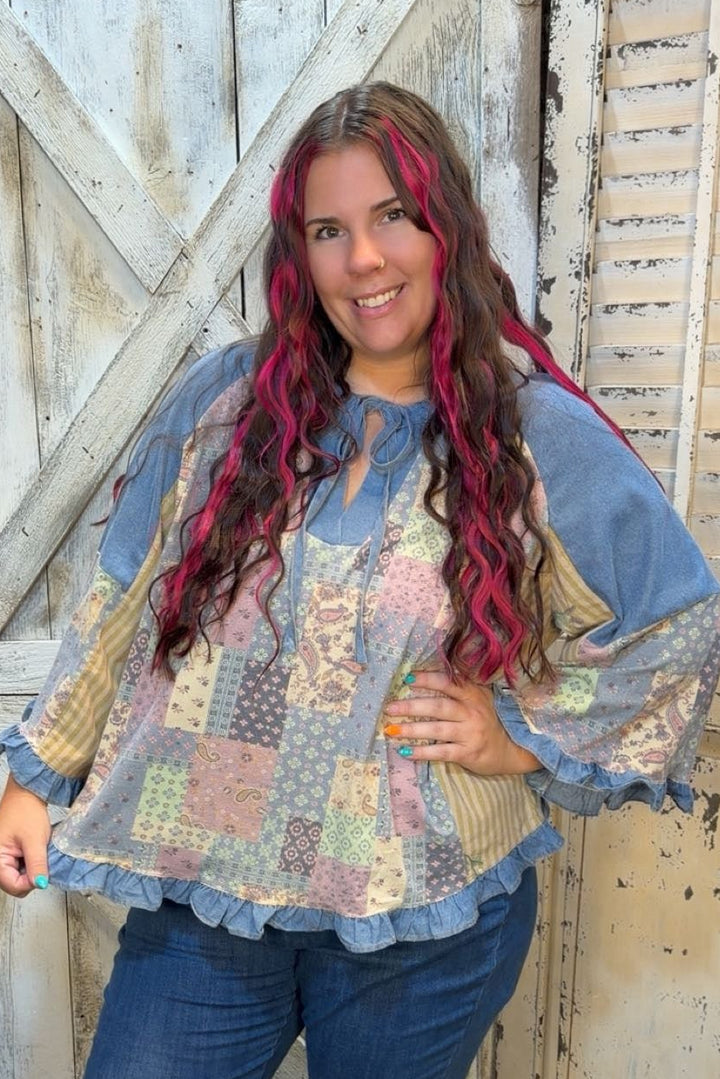Paisley Patchwork Blouse