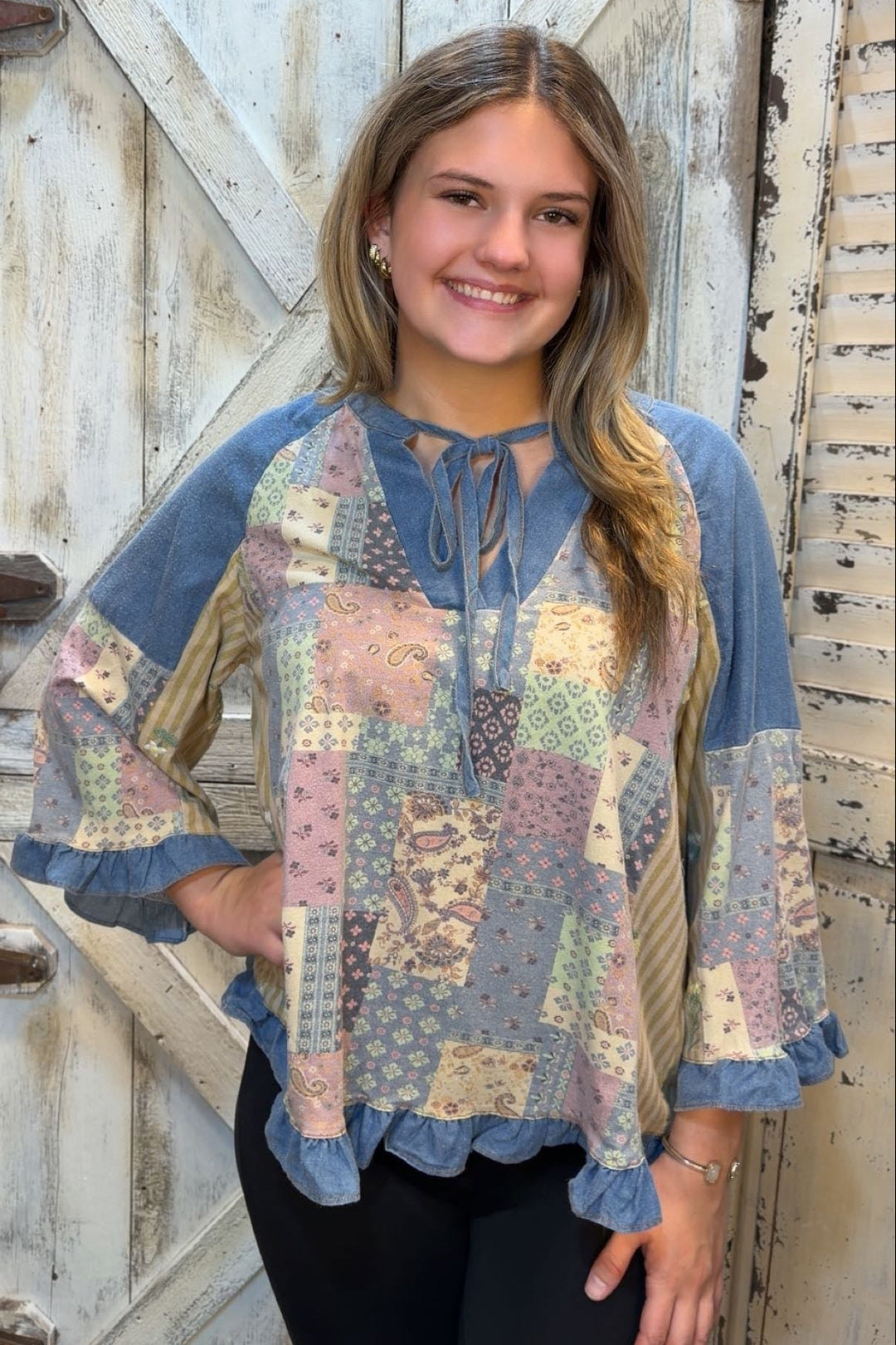 Paisley Patchwork Blouse