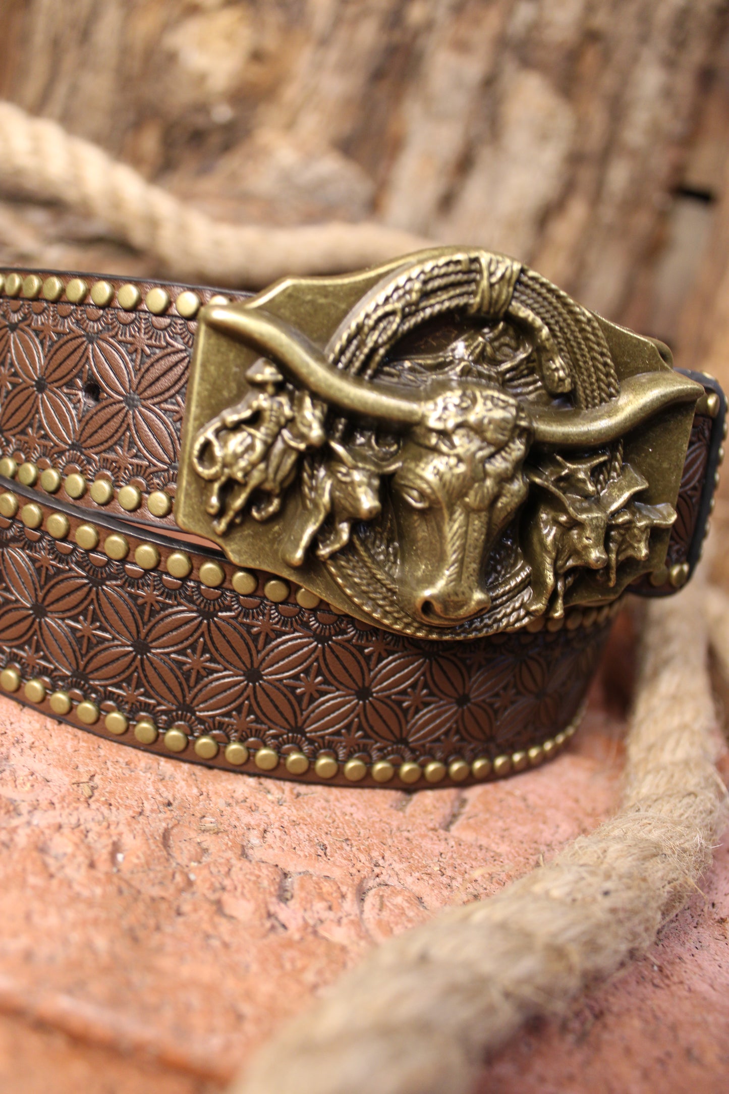 Longhorn Luxe Leather Belt