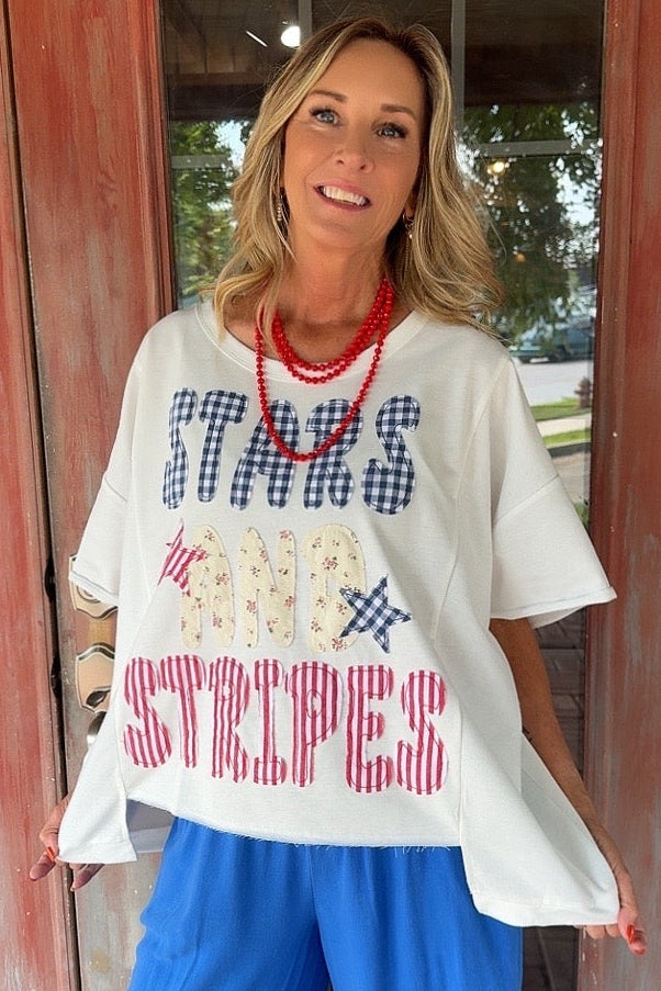 Stars & Stripes Oversize Top