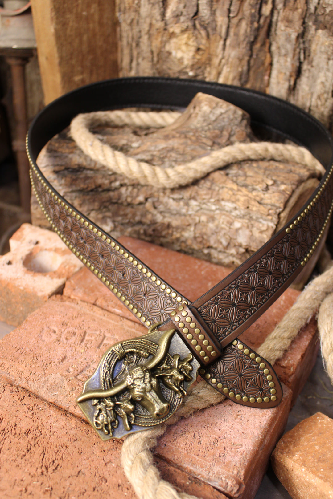Longhorn Luxe Leather Belt
