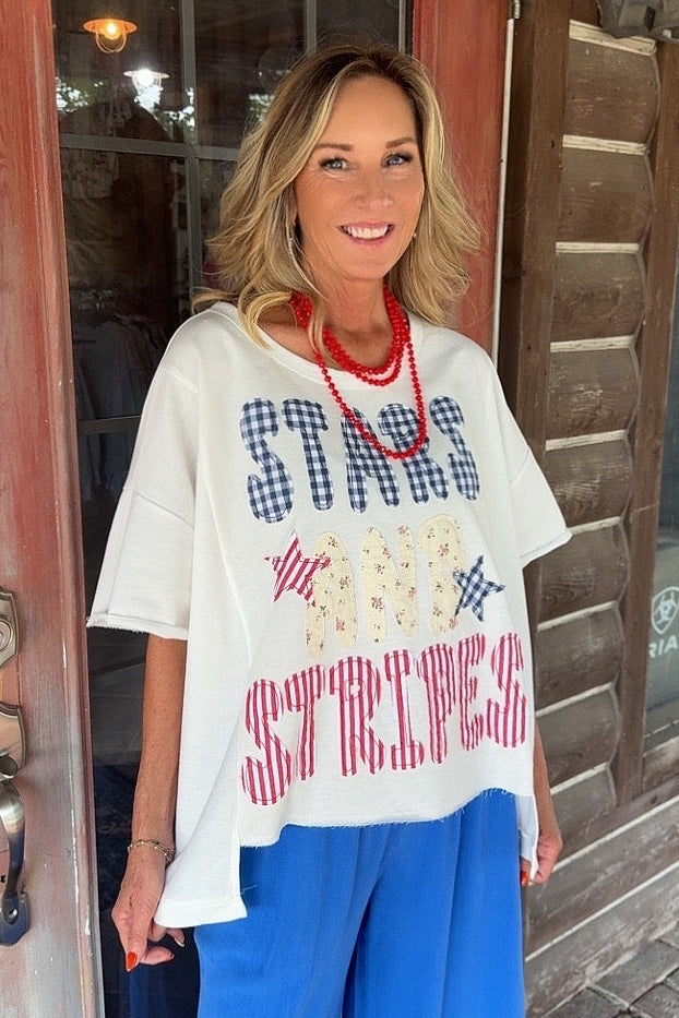 Stars & Stripes Oversize Top