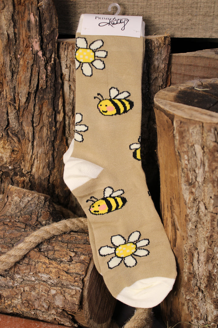 Bee You Box Sign &amp; Sock Set