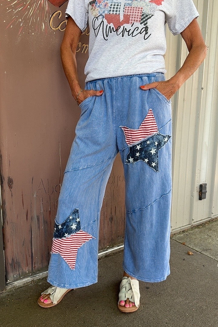 Star Spangled Dream Cropped Pants
