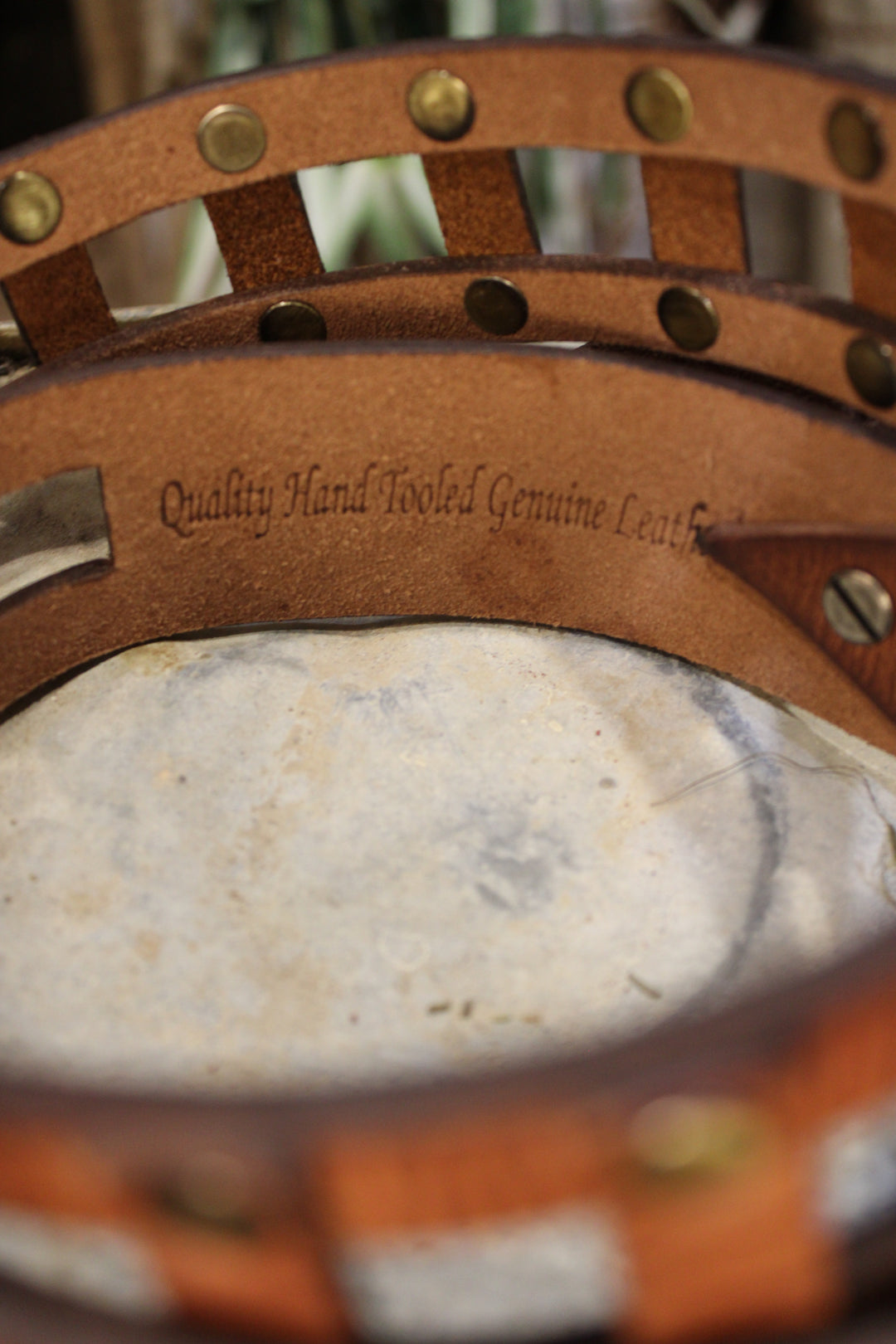 Old Oak Leather Belt