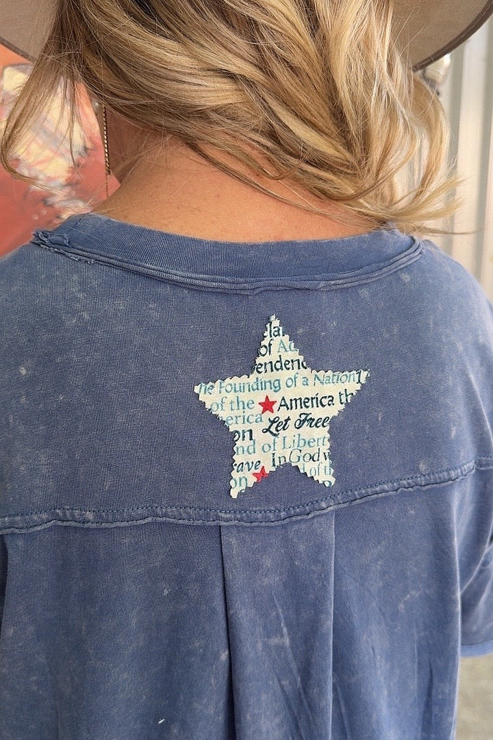 FGO Denim & Glory Applique Dress