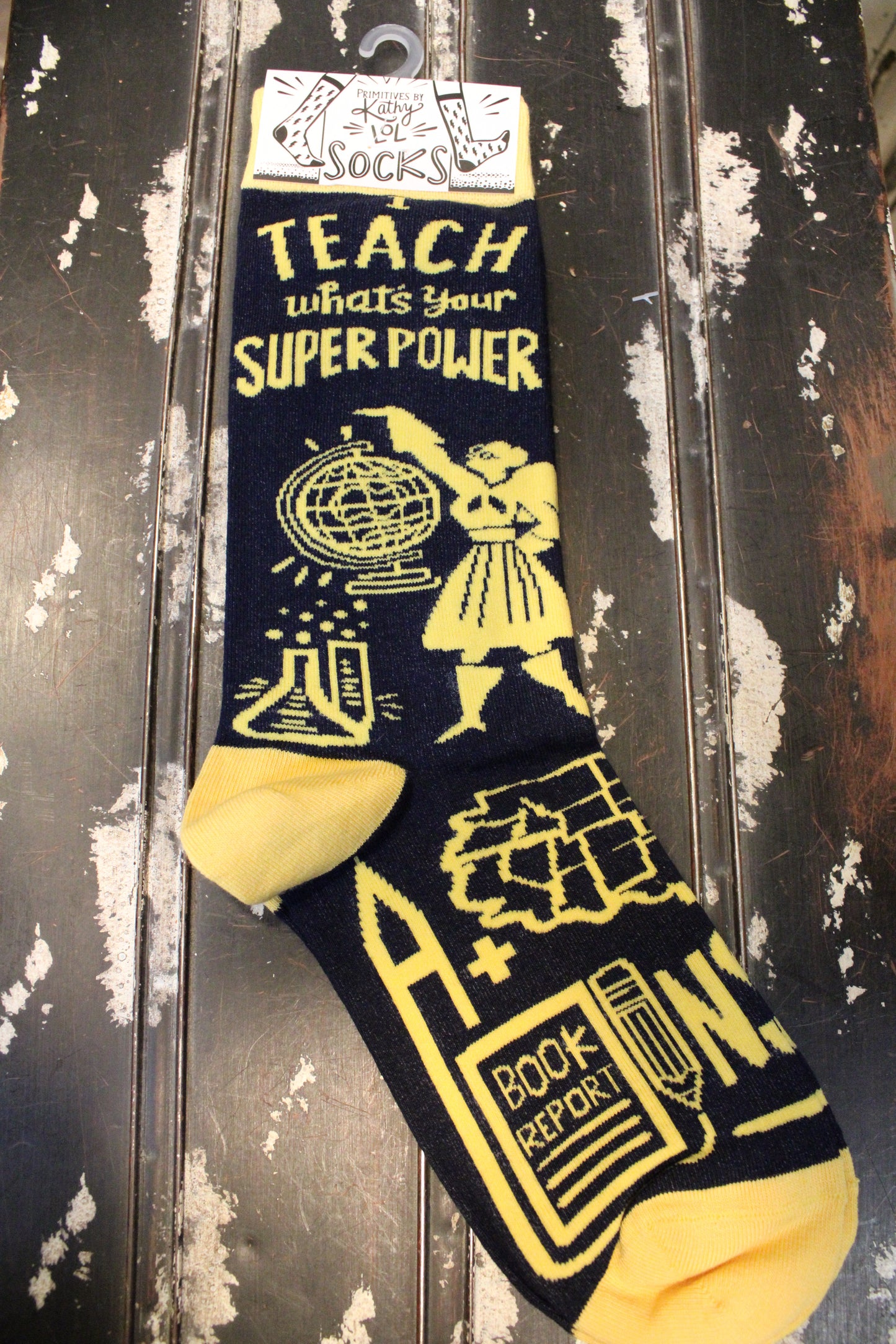 I Teach What's Your Super Power Socks