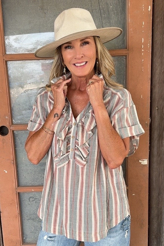 Sweet Breeze Cotton Blouse