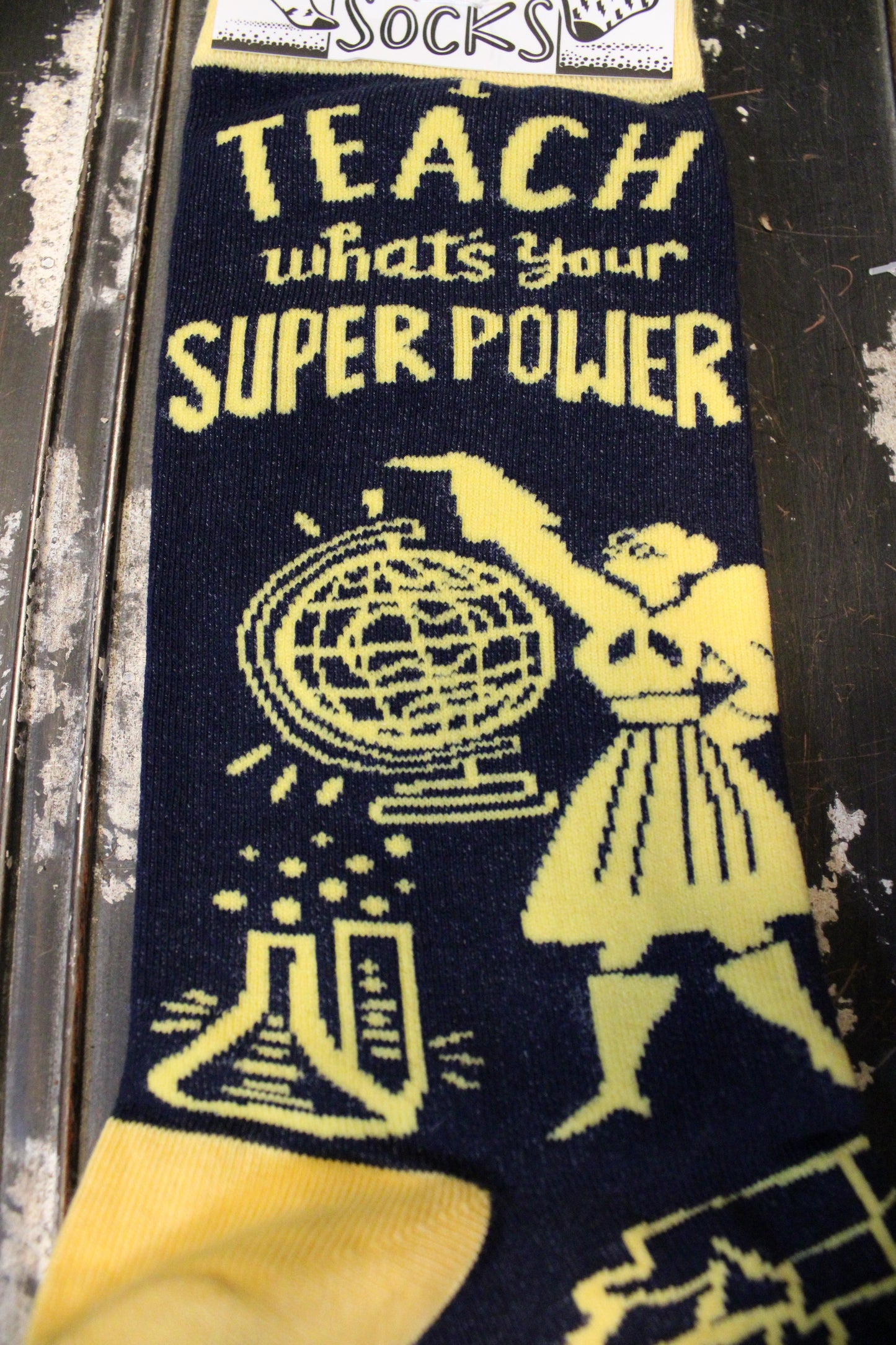 I Teach What's Your Super Power Socks