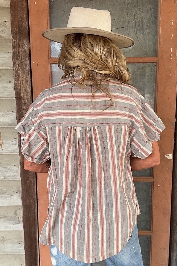 Sweet Breeze Cotton Blouse