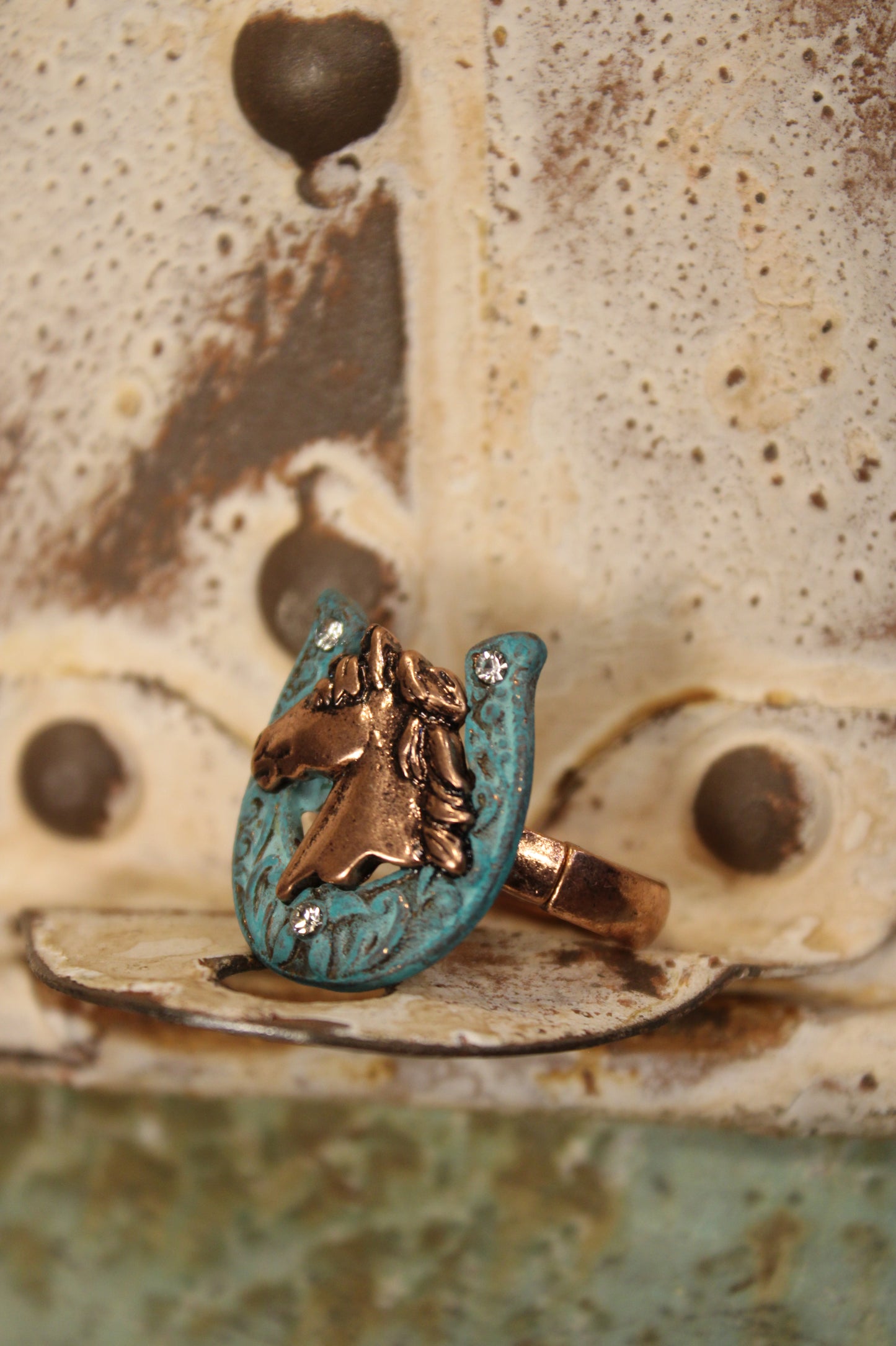 Gilded Stallion Ring