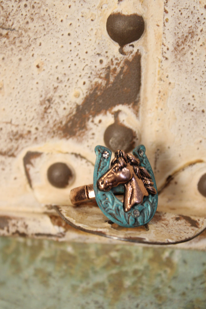 Gilded Stallion Ring