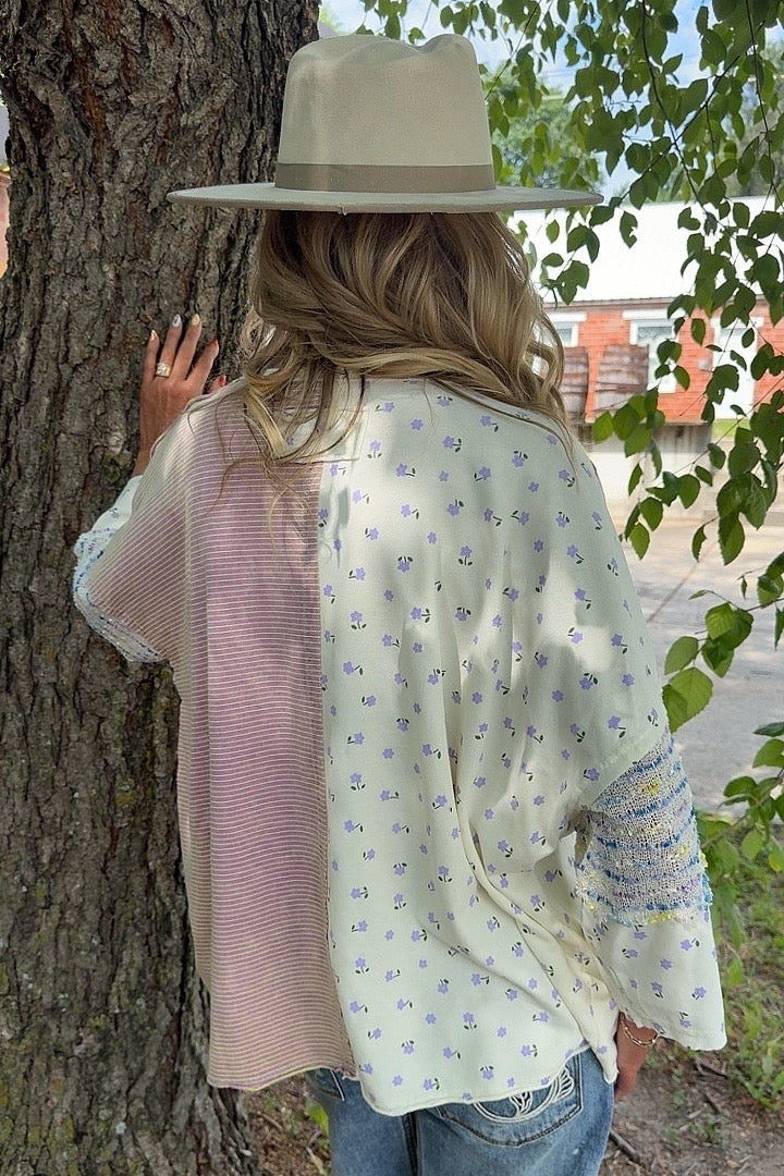 Lavender Meadow Blossom Blouse