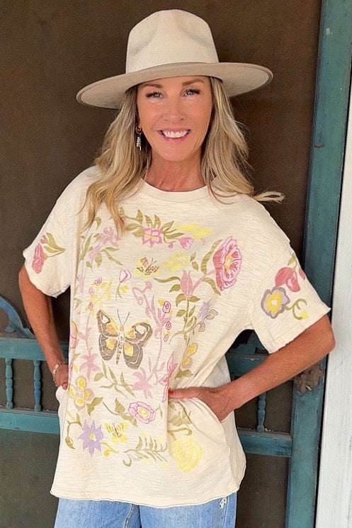 Flutter And Bloom Cotton Tee