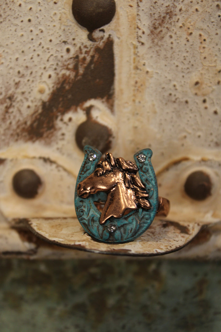 Gilded Stallion Ring